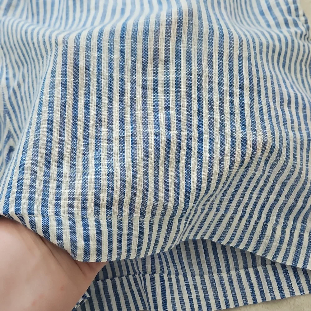 NWT Tommy Bahama Blue and White 100%‎ Cotton Striped Pull-on Shorts: Size- XL